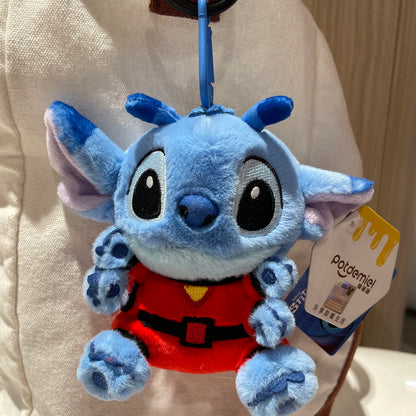 Original Disney Toy Story Stitch Kawaii Winnie Lotso Plush Doll Cartoon Stuffed Anime Keychain Pendant Strap Toys Gift For Kids