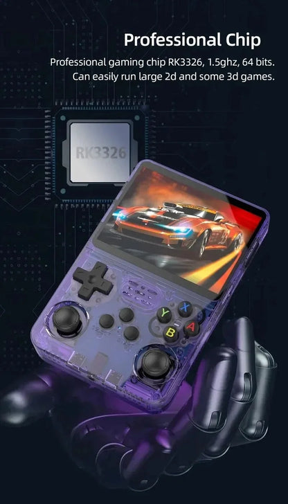 R36S Retro Handheld Game Console Linux System 3.5-Inch IPS HD 4K 64G 20000+ Classical Games Portable Pocket Game Console