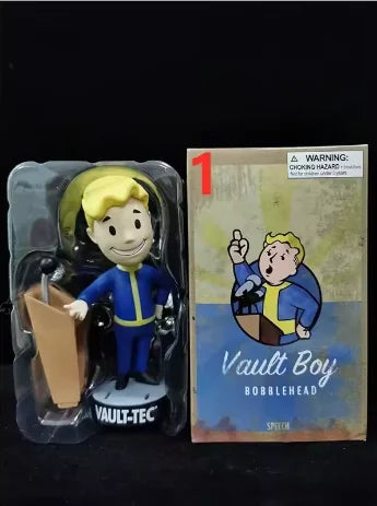 Bobblehead Cute Vault Boy Full Set Anime Action Figure Toys Statue Collection Model Doll  Desktop Ornament Display Toys Gifts