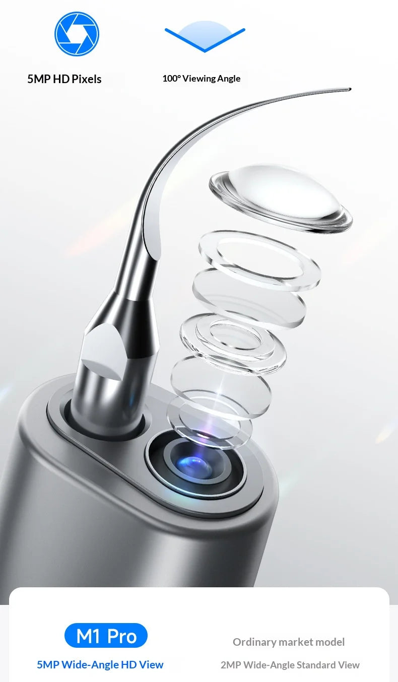 HOMEFISH Home Dental Cleaning Device Professional Tool for Removing Tartar Plaque And Calculus with Visual Technology