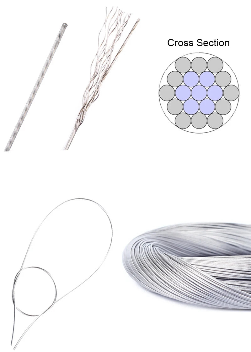 5/10PC 1.7/2M MTB Bicycle Brake Line Bike Stainless Steel Gear Shift Cable Road Bike Speed Line Fixed Gear Inner Cable Line Wire