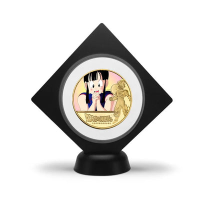 Dragon Ball Gold Plated Gold Coin Son Goku Vegeta Commemorative Coins Children Classic Anime Peripherals Collection Toy Souvenir