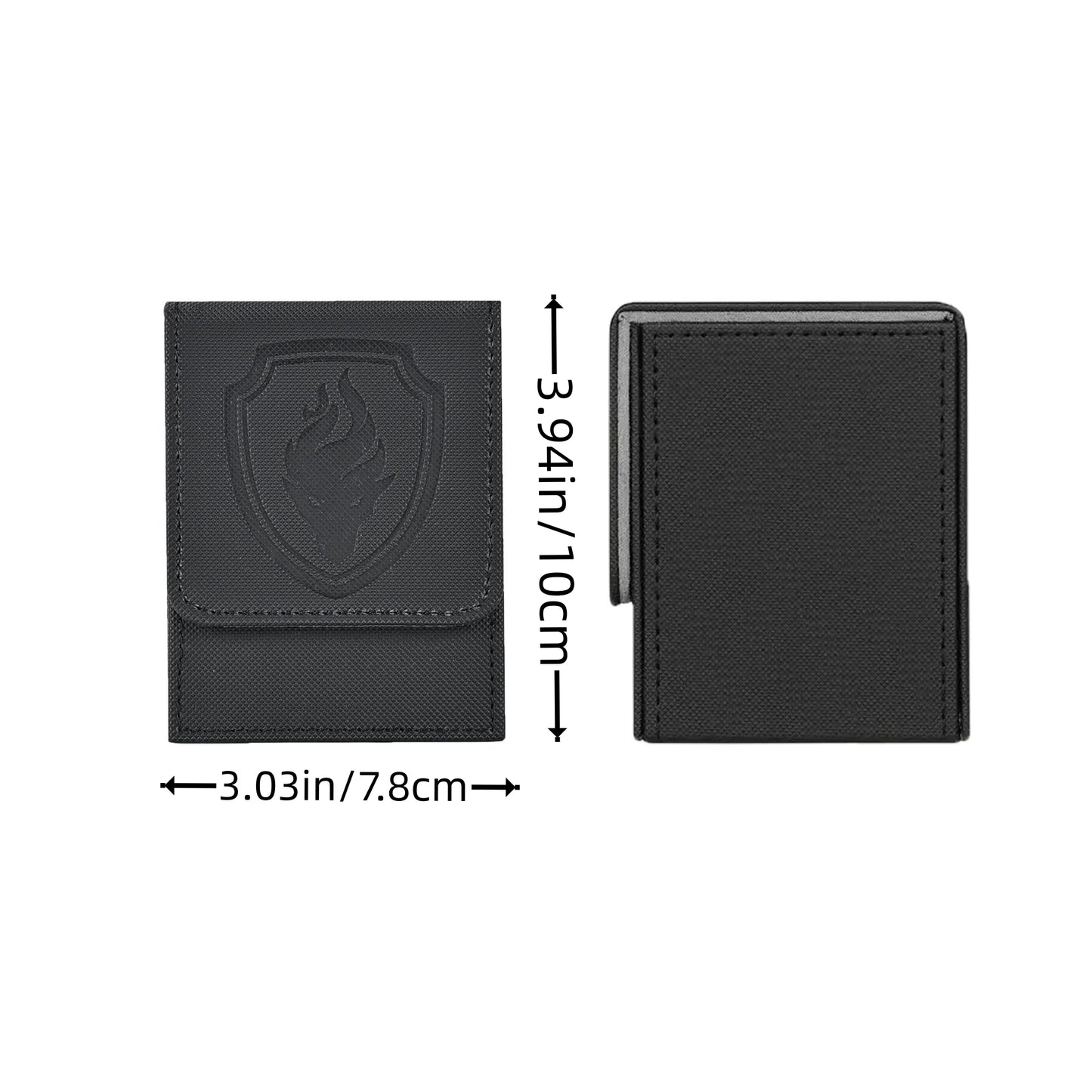 Premium Magnetic Card Deck Box - Secure Showcase for 110+ Cards, Durable Faux Leather, Display Window, Ideal for Sport，Game card