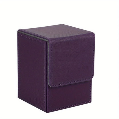 Card Fit For 100+Single Sleeved Cards  , Leather Trading Commander Deck Box Compatible With  Card Deck,Game Card Box