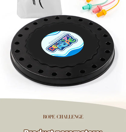 Twisted Rope Puzzle Game Brainy Knots Rope Untangling Board Game, Rope Knots Challenge Game, String Solution Central Lacing Toys