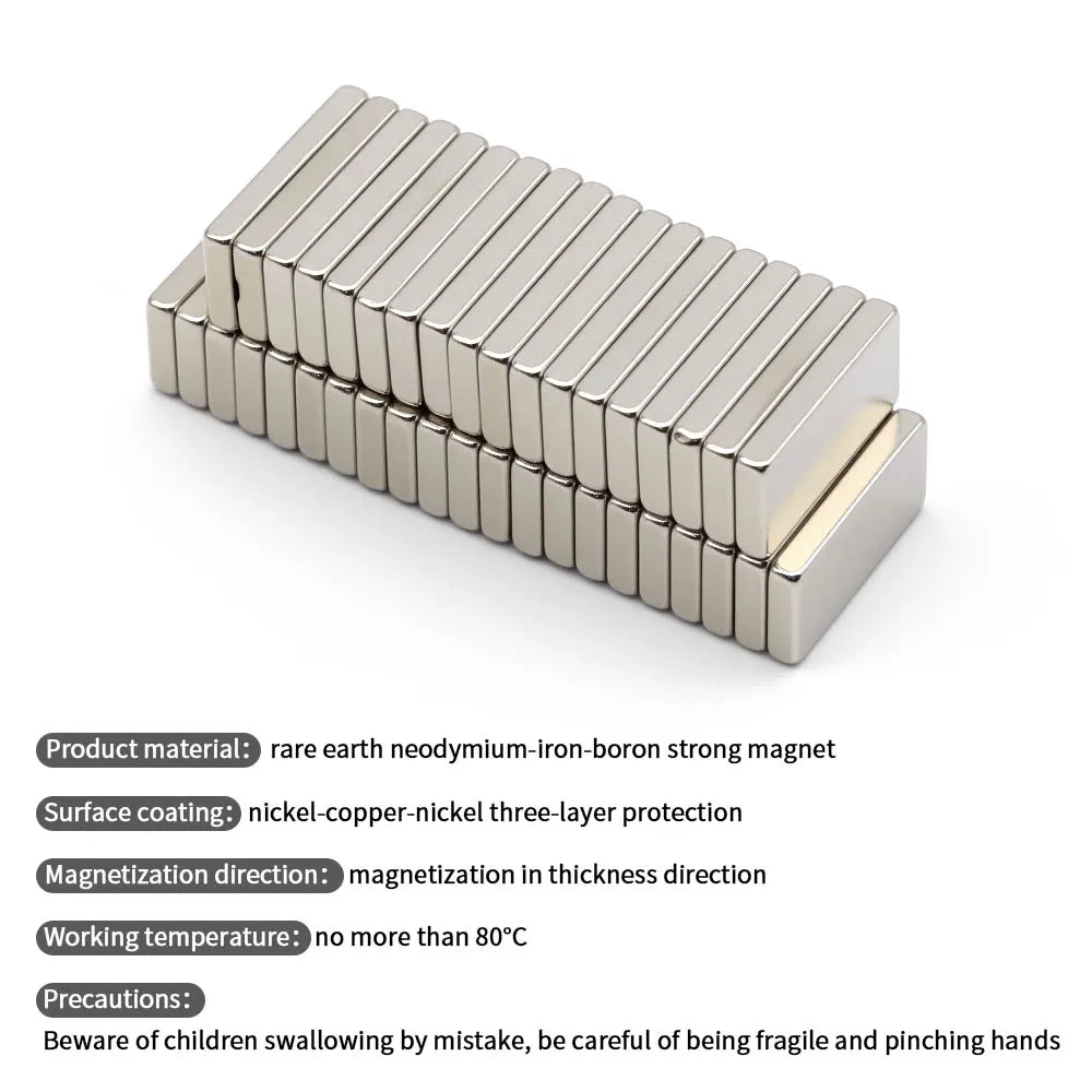 20x10x3mm Super Strong Neodymium Magnet N35 NdfeB Permanent Magnetic imanes Block Powerful Magnets Refrigerator Magnet