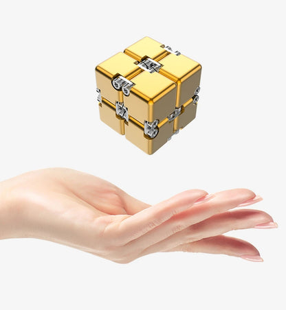 Fashion Metal Infinite Magic Cube New Unique Upgraded Disassembled Assembled Developing Intelligence Decompression Toy