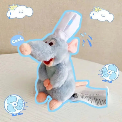 Cute Ratatouille Magnetic Plushie Detachable Shoulder Ornament for Cosplay Kawaii Christmas Gift Shoulder Plush Doll Decoration