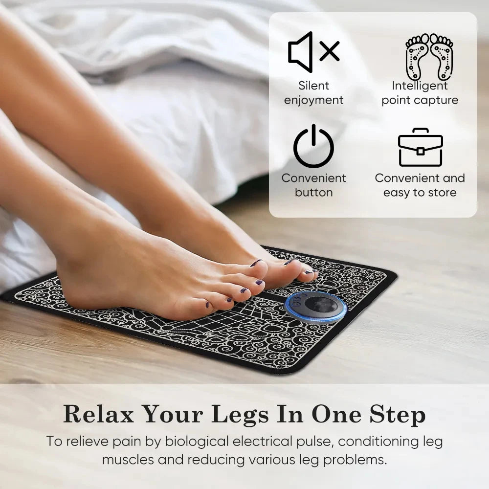 Electric Foot Massager Pad Muscle Massage Relaxation Trainer For Massage Fitness Outdoor Sport Home Family Relax