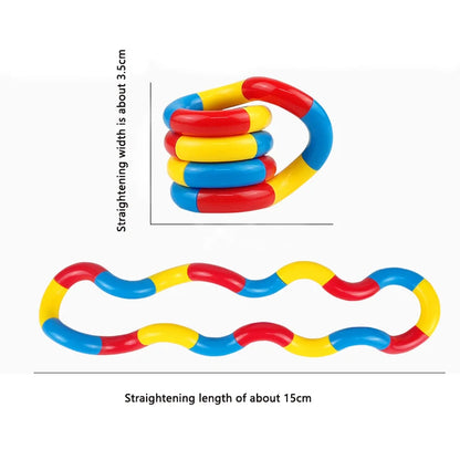 1/3/5Pcs Fun and Educational Twist Music Puzzle Toys for Kids-Vent Deformation Rope Knot Pressure Adult Stress Relief Toys