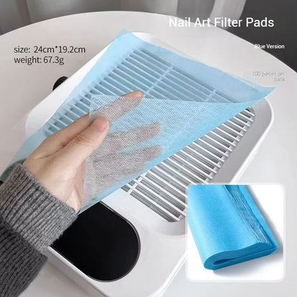 100Pcs Nail Vacuum Clean Collector Filter Paper Set Dustproof Replace Filters Disposable Manicure Machine Dust Accessory