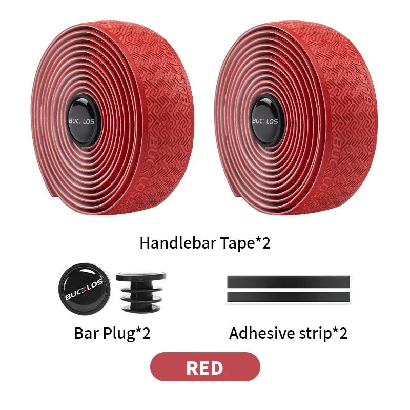 BUCKLOS Bicycle Handlebar Tapes Road Bicycle Handlebar Tape Anti-slip Waterproof Cycling Bar Wrap Road Bike Accessories