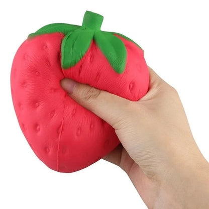 Soft Strawberry Fruit Squishy Toy – Slow Rising Stress Relief for Kids & Adults, Squeeze Anti-Anxiety Sensory Fidget Toy