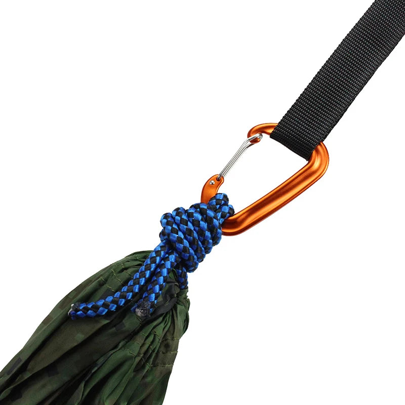 12KN Small Climbing Carabiner D-Shape Mountaineering Buckle Hook Safety Lock Outdoor Camping Hiking Key Chain