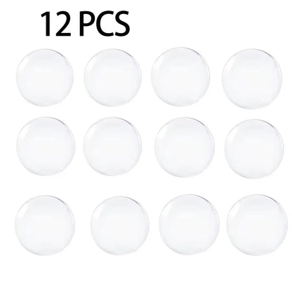 Door Knob Wall Shield Clear Soft Rubber Door Stopper Door Handle Bumper Mute Stickers Wall Protector Muffler Pad Protective Plug