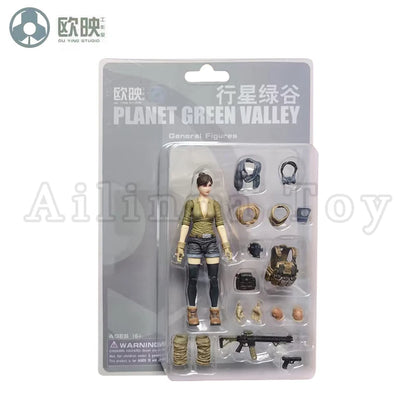 Ou Ying Studio 1/18 Planet Green Valley PGV 3.75inch Action Figure Girls War EFSA Female Figures Anime Model