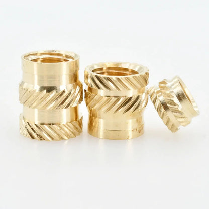 M2 M2.5 M3 M4 M5 M6 Brass Insert Nut Hot Melt Heat Knurled Embed Injection Copper Insertnut 3D Print Plastic Board Nuts Inserts