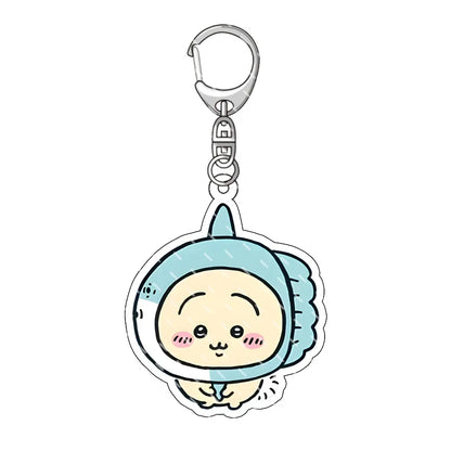 Chiikawa Pendant Anime Comic Acrylic Peripheral Keychain Hachiware Usagi Cute Pendant Bag Hanging Decoration Decoration