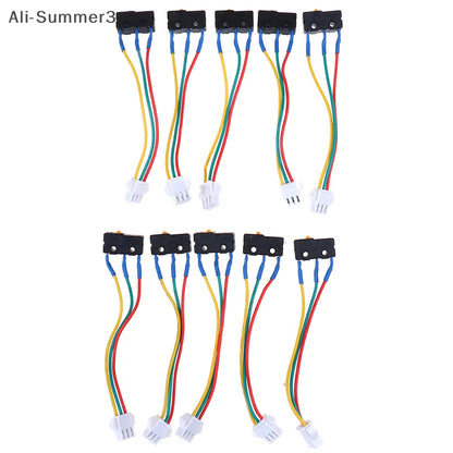 (YY)10Pcs 2025 New Flame Retardant Material Metal Gas Water Heater Micro Switch Three Wires Small On-off Control 0.6x1x2cm