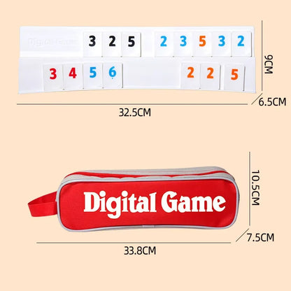 Travel Rummy, Mahjong, Rummybrix, Number Game Cards - Adult Leisure Party Board Game Travel Game