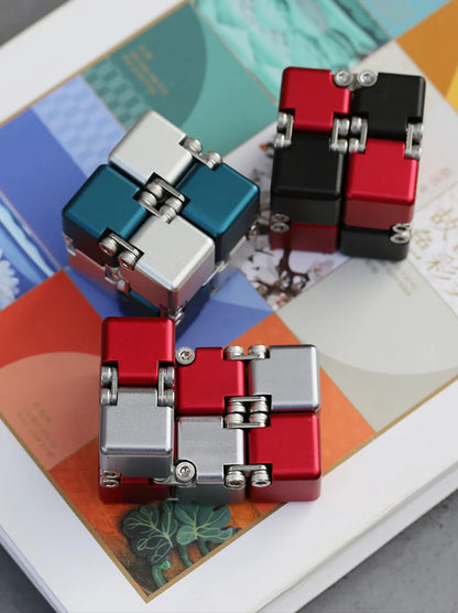 Fashion Metal Infinite Magic Cube New Unique Upgraded Disassembled Assembled Developing Intelligence Decompression Toy