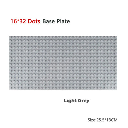 Classic Baseplate 32x32 16x32 16x16 Dots Building Blocks Bricks Base Plates DIY Plastic Board Building Blocks Construction Toys