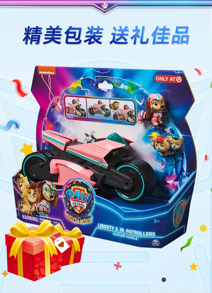 100% Original Paw Patrol Mighty Movie Liberty & Poms JR. Patrollers Rescue Figures Action Figure Birthday Christmas Gift