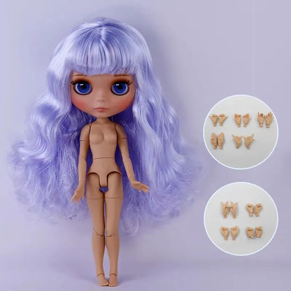ICY DBS Blyth Doll Tan Skin Matte Face With Eyebrows Special Price 1/6 BJD JOINT body Neo Christmas Gift Anime