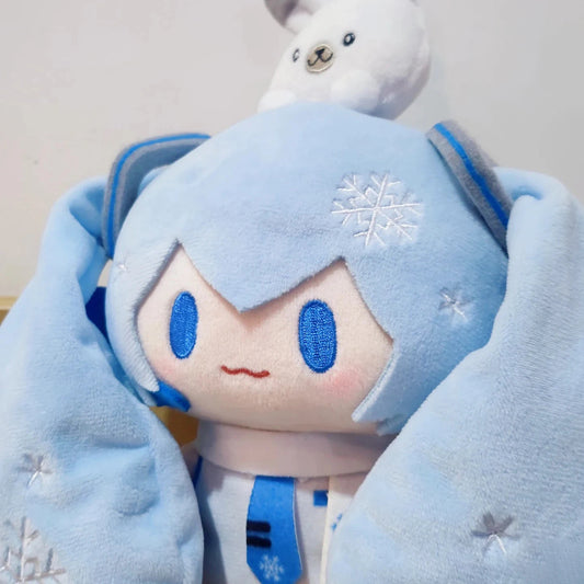 15cm Hatsune Miku Snow Series Plush Doll Kawaii Q Version Plushies Backpacks Toys Action Figures Keychain Bag Pendant Toy Gift