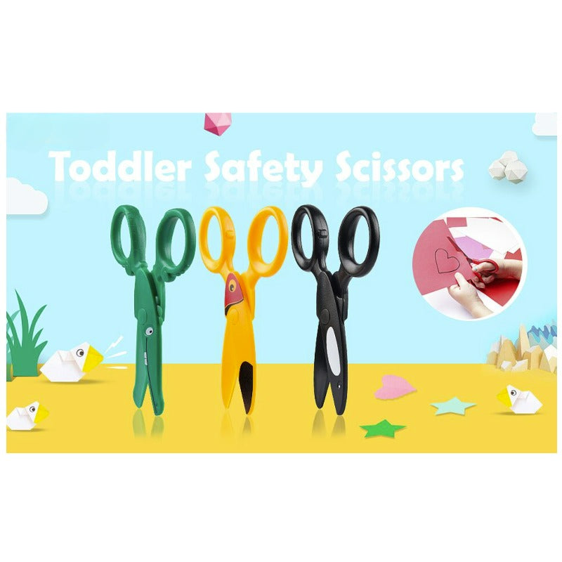 Preschool Training Scissors,Children Safety Pre-School Safety Scissors Art Craft Scissors