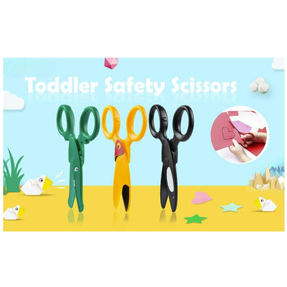 Preschool Training Scissors,Children Safety Pre-School Safety Scissors Art Craft Scissors