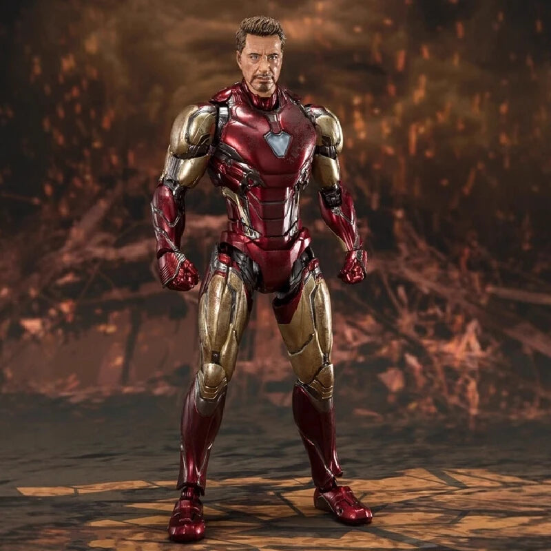New 16cm Marvel Avengers Iron Man Mark 85 Ultimate Articulated Figure Model Statue Desktop Decoration Gift