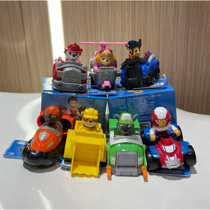 Genuine Paw Patrol 8-9CM Ryder Chase Skye Zuma Rocky Patrollers Anime Doll Action Figures Rescue Team Kids Birthday Gift Toy