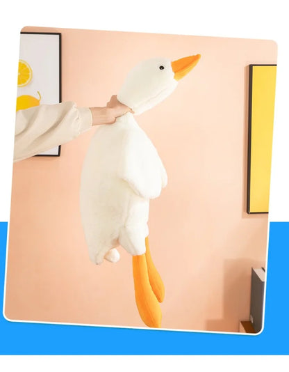130/160/190cm Large White Goose Fur-Retriever Soft Toy Children's Girls' Gift Cute Doll Sleeping Pillow Large-sized Doll