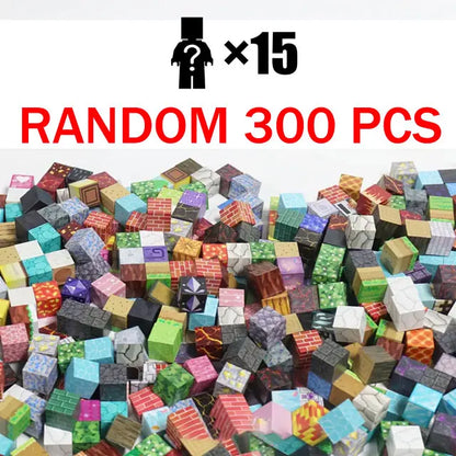 500PCS Magnetic Building Blocks Montessori STEM Educational Sensory Toys Mine World Magnet Cube Gifts For Kids Boys Girls
