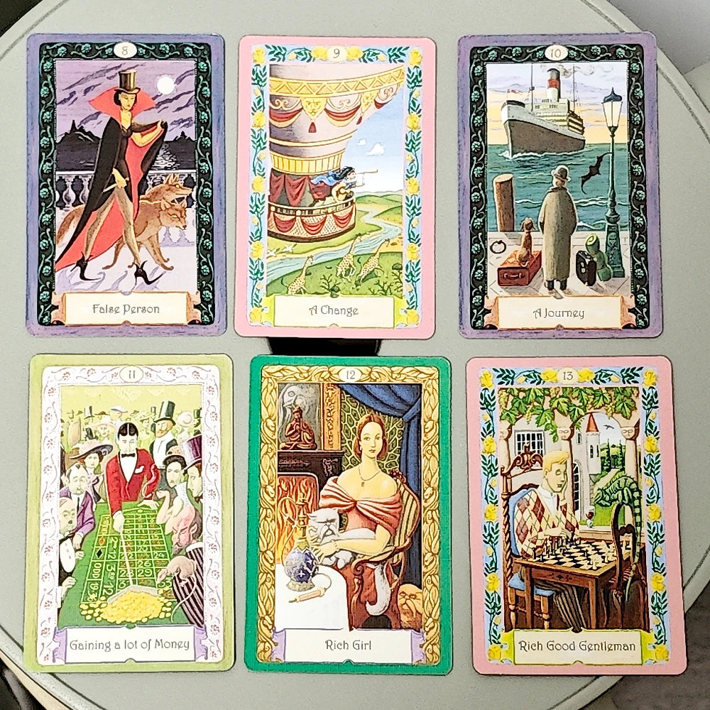 Mystical Kipper Deck 36 Pcs Oracle Cards with Keywords German System of Fortune Telling 9*6cm