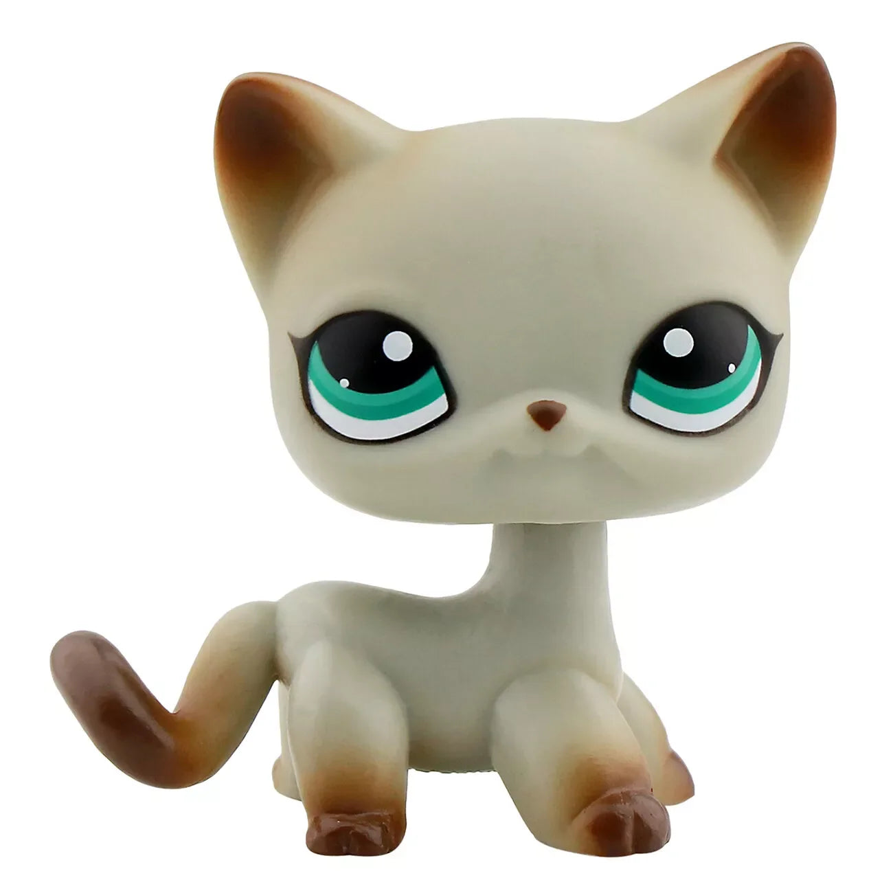 CAT rare pet lps bobble head toys short hair cat standing grey #5 #391 black #336 old original anime figure toys