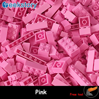 125g/250g Building Blocks Bulk Lot Pack Bricks Block Plate Creative Toy Small Particles Bulk Compatible Legoeds DIY Kit for Kids