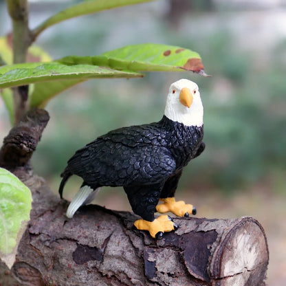 Oenux Wild Bird Animals Forest Night Eagle Condor Figurines PVC Action Figure Garden Decoration Education Miniature Toy Kid Gift