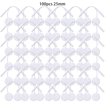 25mm Self-Adhesive Electrode Pads with Conductive Gel for EMS Electric Muscle Stimulator Pulse Massager Replacement Accessory