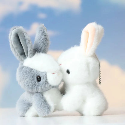 14cm Cute Bunny Cartoon Animal Dolls Stuffed Long Ear Rabbit Soft Plush Toys Sleeping Children Baby Birthday Gift for Kids