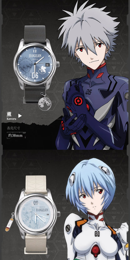 Original Boxfun Eva Evangelion The Final Mission Series Wrist Watch Blind Box Asuka Anime Peripheral Ornament Collection Gift