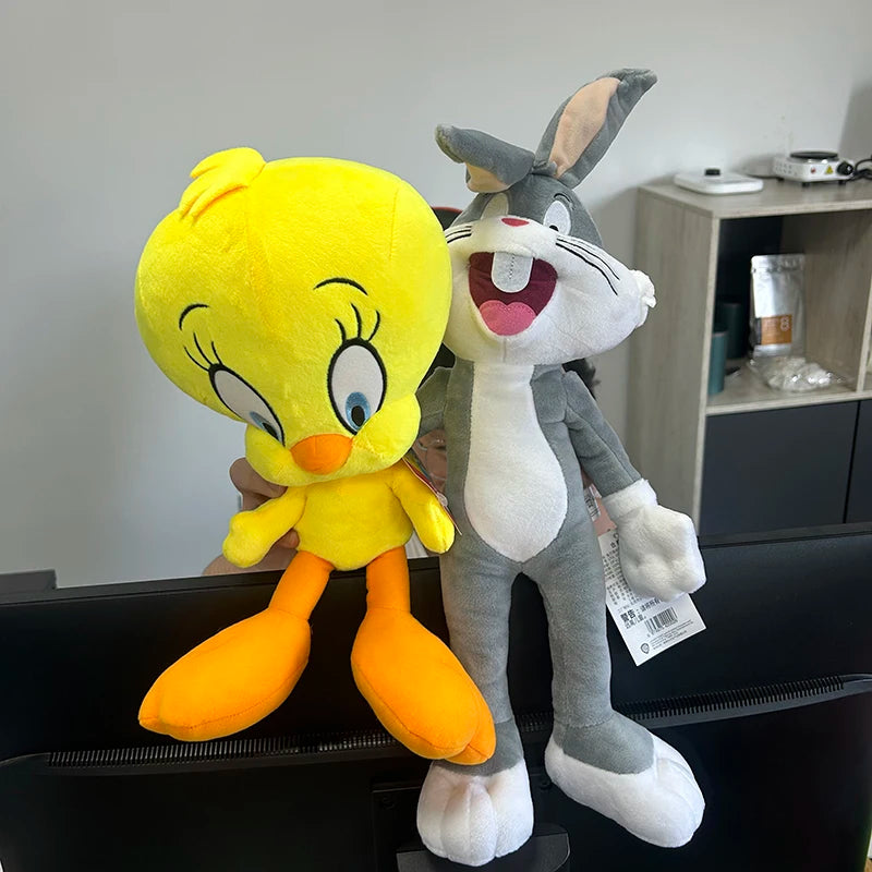 Big Looney Tunes Bugs Bunny Plush Toy Tweety Bird Bunny Anime Cartoon Movie Plushies Stuffed Doll Toys Gift