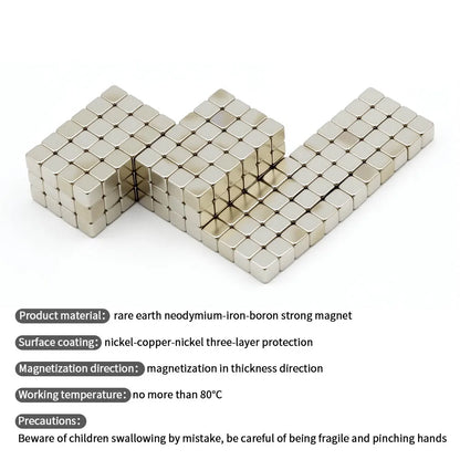 5x5x5mm Super Strong Neodymium Magnet N35 NdfeB Permanent Magnetic imanes Block Powerful Magnets Refrigerator Magnet