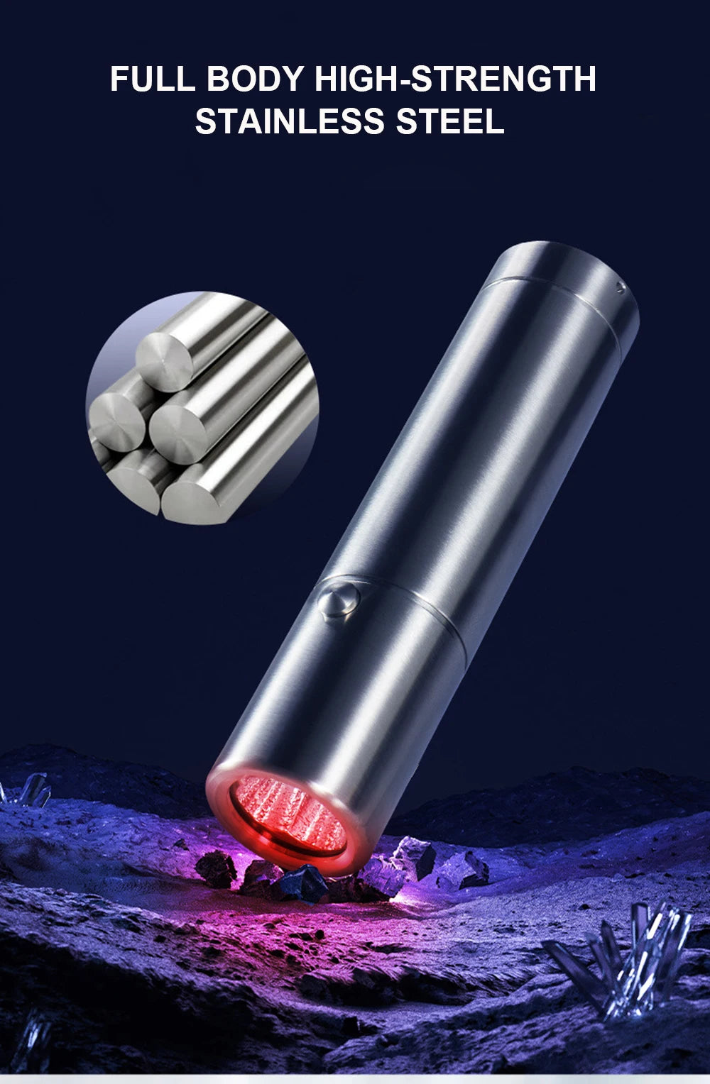 Red Light Therapy Wand Device for Body Relief Acne Treatment With 5 Wavelengths Near Infrared 900nm Light Therapy Skin Health