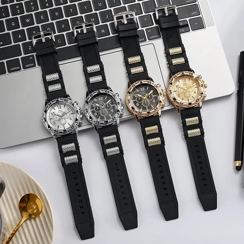 Fashion Sports Style Silicone Men's Watch Casual Wrist Watch