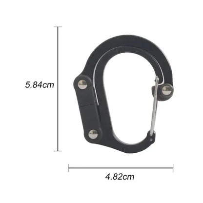 Multifunctional Rotating Carabiner Heavy Duty Hook Outdoor Camping Fishing Hiking Backpack Accessories
