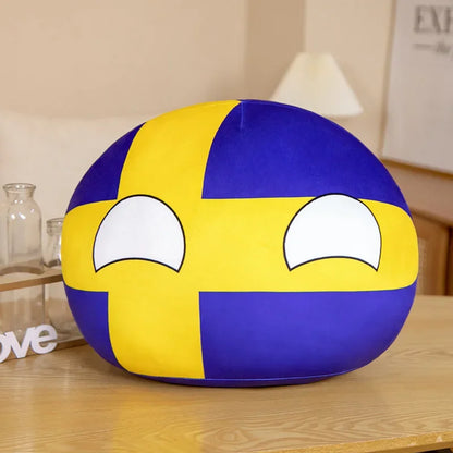10cm Cute Countryball Polandball Plush Stuffed Dolls Anime Short  Toys Mini Pillow Bag Key Ring Pendant Cosplay Gifts