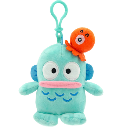 Sanrio Plushie Hangyodon Stuffed Plush Keychain Pendant Cartoon Doll Toys Soft PP Cotton Kawaii Bag Keyring Gifts For Girls Kids