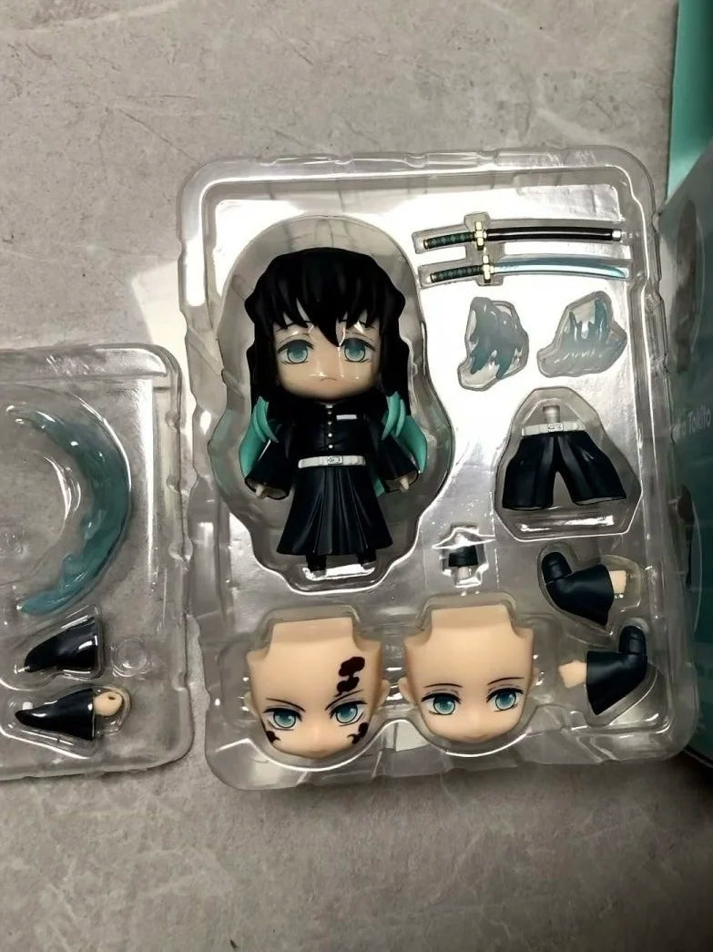 Cute Anime Demon Slayer Series #2217 Kanroji Mitsuri 2218 Tokitou Muichirou Figures Movable Doll Set Collection Surprise Gift
